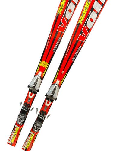 Used Volkl RACE TIGER .06 Mens DH Ski/Binding Red 163 cm 11883-S000148889