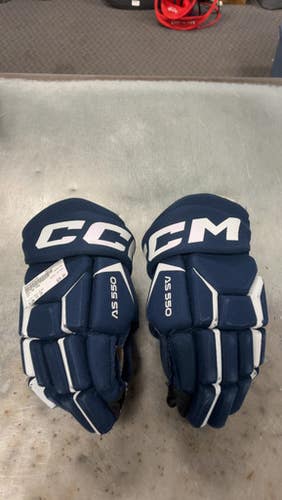 Used CCM AS 550 Senior Gloves Navy Blue 13" 11793-S000258245