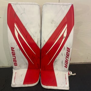 Pro Stock Bauer Hyperlite 2 Senior Goalie Leg Pads - Medium (+1") (READ DESCRIPTION)