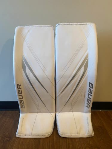 Pro Stock Bauer Hyperlite 2 Senior Goalie Leg Pads - Large (New) (READ DESCRIPTION)