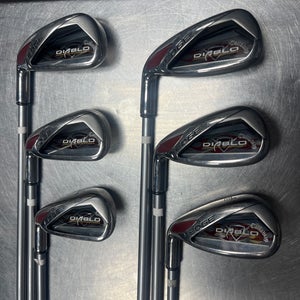 Women's Callaway Diablo Edge Left Hand Iron Set Ladies Flex Graphite Shaft (Used)