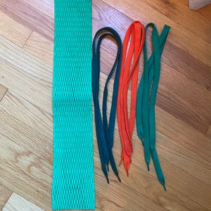 Semi hard green lacrosse goalie mesh 17D kit