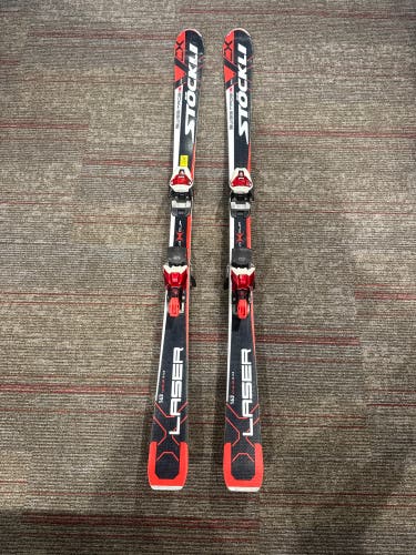 Stockli Laser CX World Cup 163 cm Skis With Marker Race X-Cell 12 Bindings (Used)