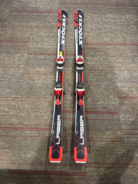 Stockli Laser CX World Cup 163 cm Skis With Marker Race X-Cell 12 Bindings (Used)