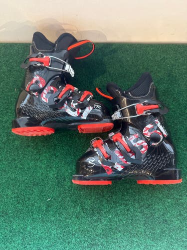 Kid's Rossignol Comp J3 Ski Boots (Used) | Mondo 18.5 (225mm)