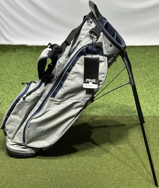PING Hoofer Lite 4-Way Stand Carry Golf Bag Heather Gray/Navy - No Logo - NEW!