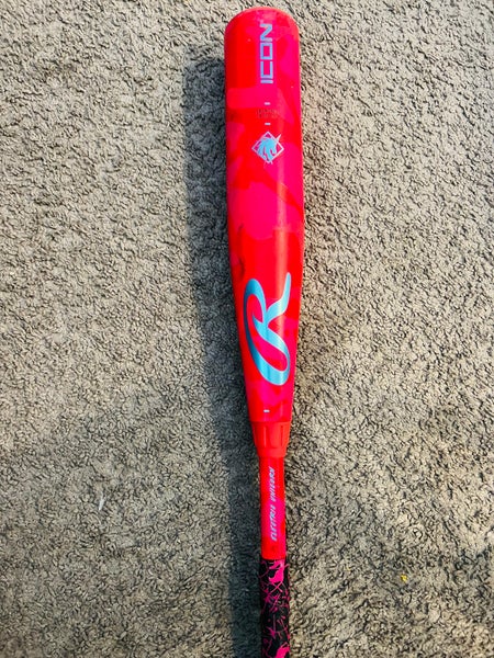 *RARE* 2025 Rawlings Icon Composite USSSA Certified Bat (-10) 18 oz 28" (Used)