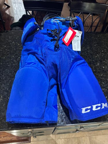 Men's Senior XL ROYAL BLUE CCM Tacks 4052 Hockey Pants (New)