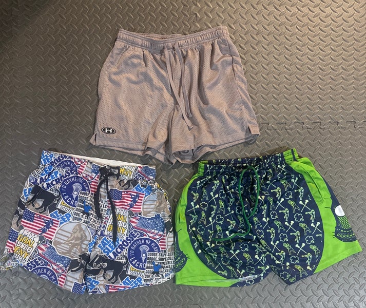 Adult Small ChalkTalk Sports Lacrosse Shorts and Under Armour Shorts