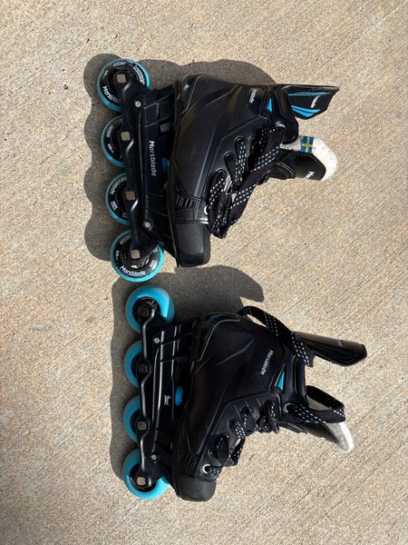 Marsblade Inline Skates Regular Width Size 3 (Used), revision static 82 hard 66mm wheels.