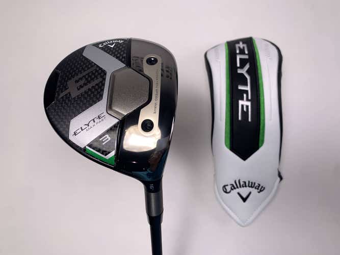 Callaway Elyte Max Fast 3 Fairway Wood 15* Vanquish 4 R2 Senior RH HC NEW