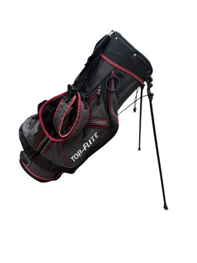 Used Top Flite Mens Golf Stand Bag - Cardinal And Black 11835-S000200710