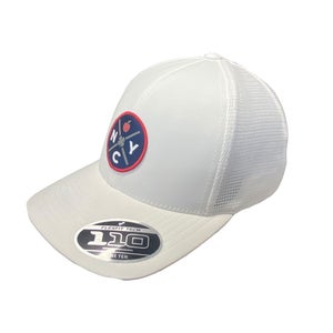 NEW Black Clover Live Lucky New York Vibe HD Patch White Snapback Golf Hat/Cap