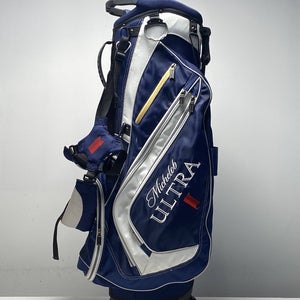 Callaway Michelob Ultra Stand Bag Blue 7-Way Divide Dual Strap Golf Bag