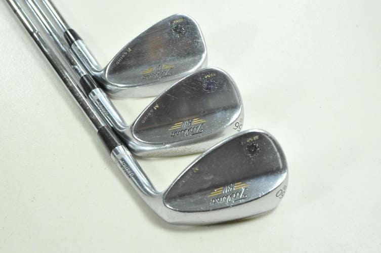 Titleist Vokey SM5 Tour Chrome 50*, 56*, 60* Wedge Set Right Steel # 205508