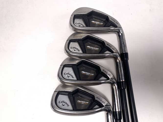 Callaway Rogue ST Max OS Lite Iron Set 7-PW Cypher Forty 4.0 40g Ladies RH