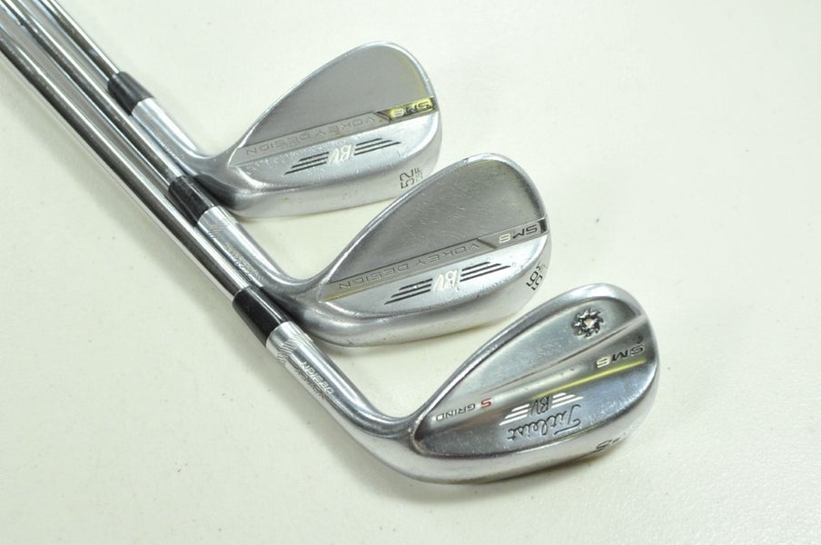 Titleist Vokey SM8 / SM6 Tour Chrome 52*,56*,60* Wedge Set Right Steel # 205513
