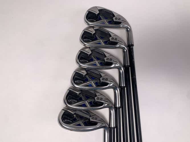 Callaway X-22 Iron Set 6-PW+SW 75g Regular Graphite Mens RH