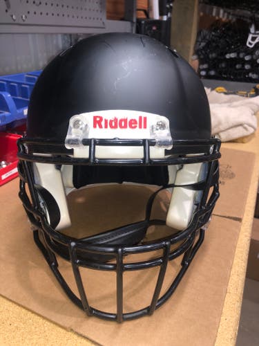 USED RIDDELL SPEED ADULT HELMET - LARGE - FLAT BLACK