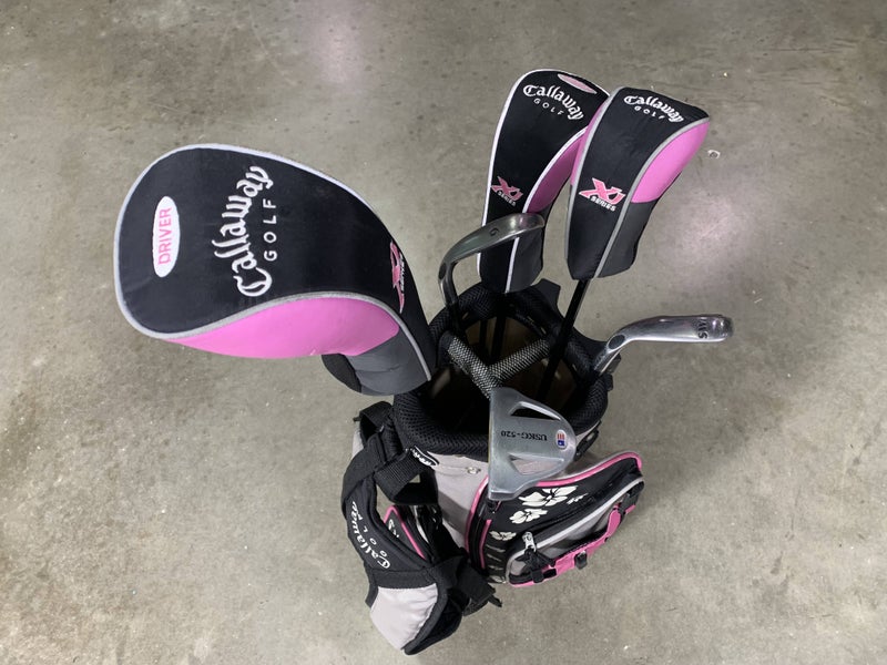 Callaway Xj Series Club Set Driver 3W 4H 9 SW Putter 41"-52" Junior RH HC + Bag