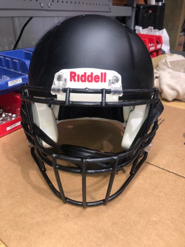 USED RIDDELL SPEED ADULT HELMET - LARGE - FLAT BLACK