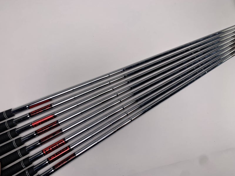 KBS Tour 90 Stiff Steel Iron Set Shafts of 8 34.25''-38''- Pull 0.370