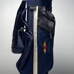 Jones Baltusrol Stand Bag Navy 3-Way Divide Single Strap Golf Bag