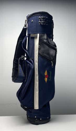 Jones Baltusrol Stand Bag Navy 3-Way Divide Single Strap Golf Bag