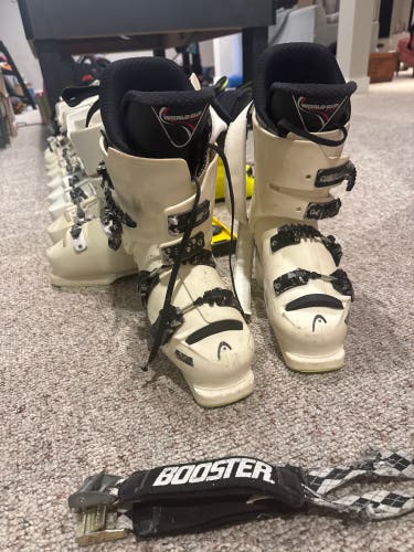 Mondo 24 & 24.5 HEAD Raptor RS Racing Ski Boots Stiff Flex (Used)