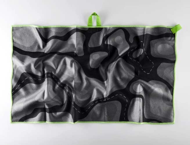Vice Golf Shine Contour Towel (Lime/Gray, 16" x 28") Golf 2025 NEW