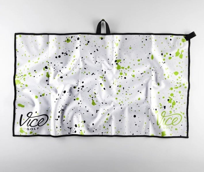 Vice Golf Shine Drip Towel (Lime, 16" x 28") Golf 2025 NEW