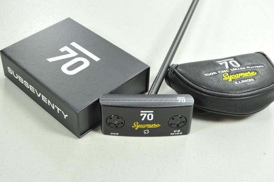 Sub 70 Sycamore 005 Wide Blade CS 34" Putter RH Steel Weight Kit & Cover #205594