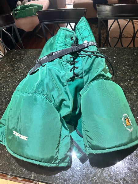 Custom U. Northern Michigan Green Men's Senior XL TPS Hockey Pants Pro Stock (Used)