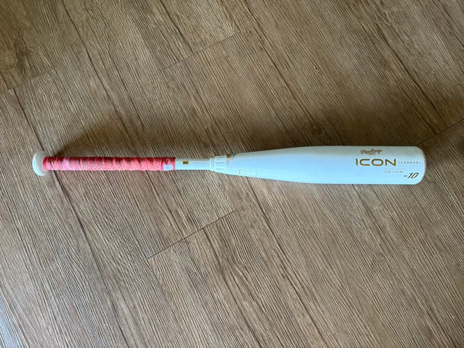 2024 Rawlings Icon Composite USSSA Certified Bat (-10) 17 oz 27" (Used)