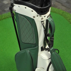 Titleist LINKSLEGEND Members Golf Stand Bag White/Green 4-Way Top  # 205548