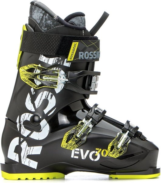 New Rossignol Evo 70 Ski Boots Black/Yellow Size 25.5 (SY774)