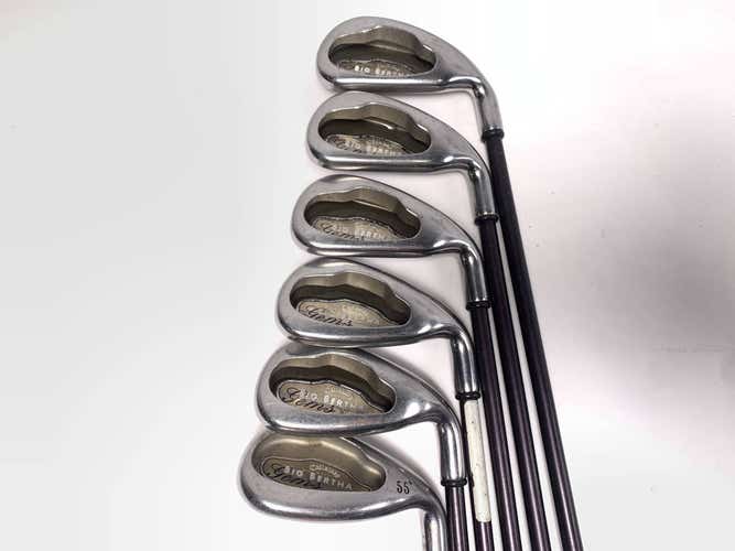 Callaway Big Bertha 2004 Iron Set 6-9+SW Big Bertha Gems 65i Ladies Graphite RH