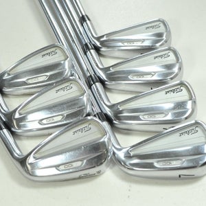 Titleist T100 2021 4-PW Iron Set Extra Stiff Flex Right NS Pro Steel # 201724