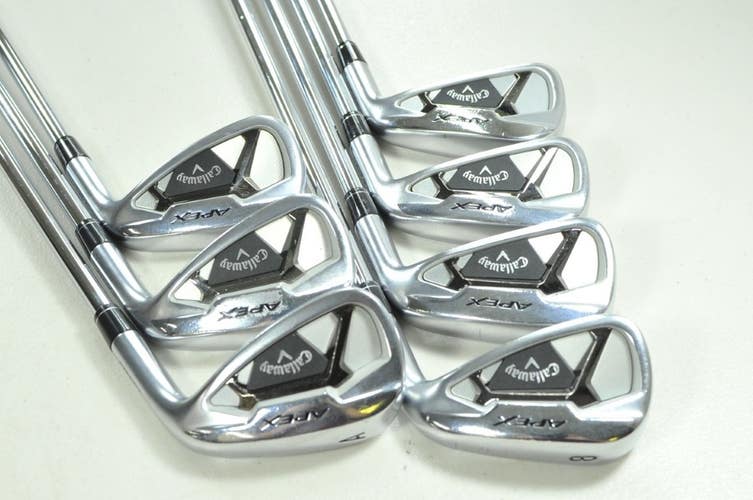 Callaway Apex 21 5-PW,AW Iron Set Stiff Flex Right Elevate MPH Steel # 205616