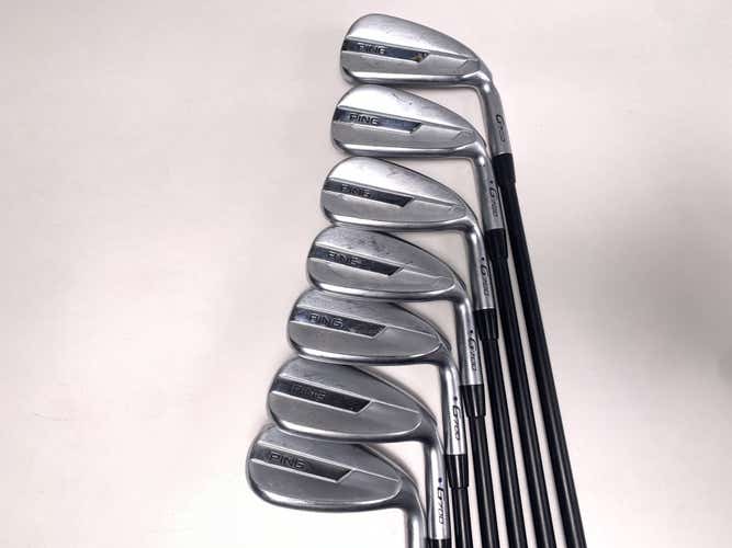 Ping G700 Iron Set 6-PW+GW+SW Blue Dot 1* Up Alta CB AWT Regular RH +1''