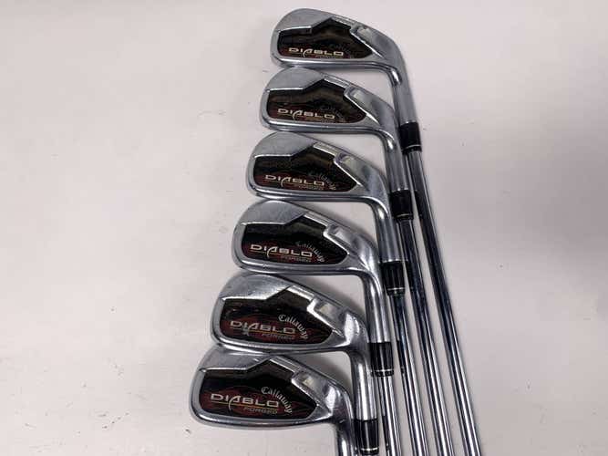 Callaway Diablo Forged Iron Set 4-9 KBS Tour Stiff Steel Mens RH