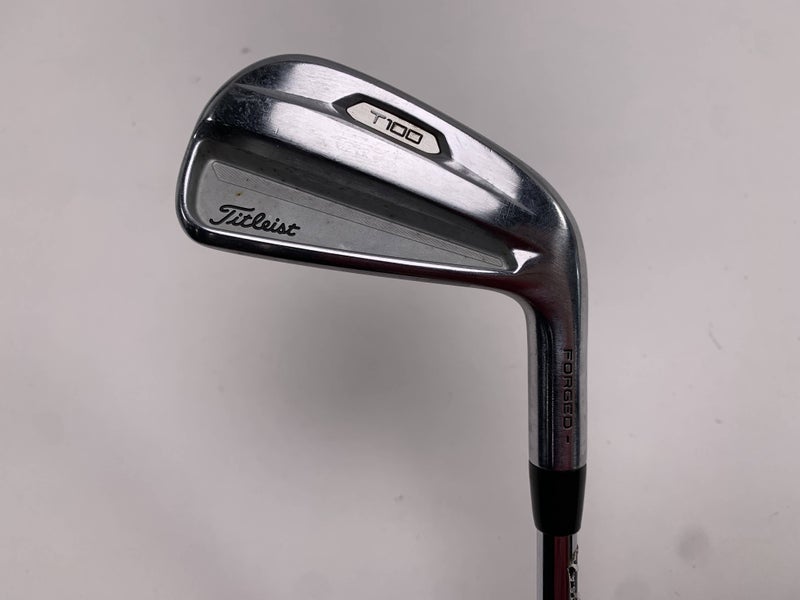 Titleist T100 2021 Single 6 Iron True Temper AMT Black S300 Stiff Steel Mens RH