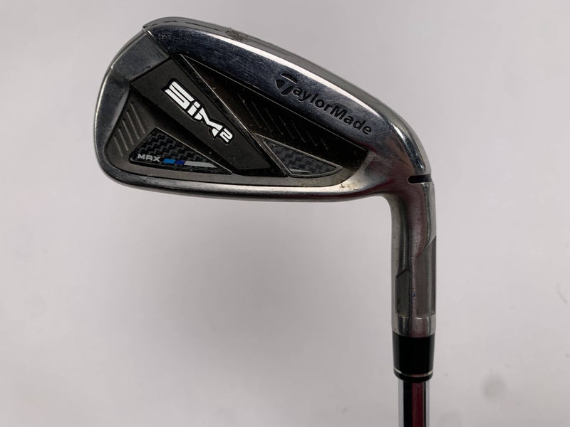 TaylorMade SIM2 MAX Single 8 Iron KBS Max MT 85g Regular Steel Mens RH