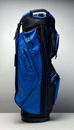 Callaway REVA Cart Bag Blue/Black 14-Way Divide Single Strap Golf Bag