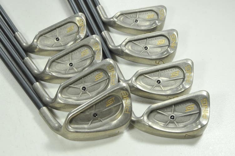 Ping ISI Nickel 4-W,LW Iron Set Stiff Flex Black Dot Right W54 Graphite # 205468