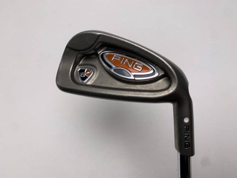 Ping i10 Single 6 Iron White Dot 3* Up Cushin Stiff Steel Mens RH Midsize Grip