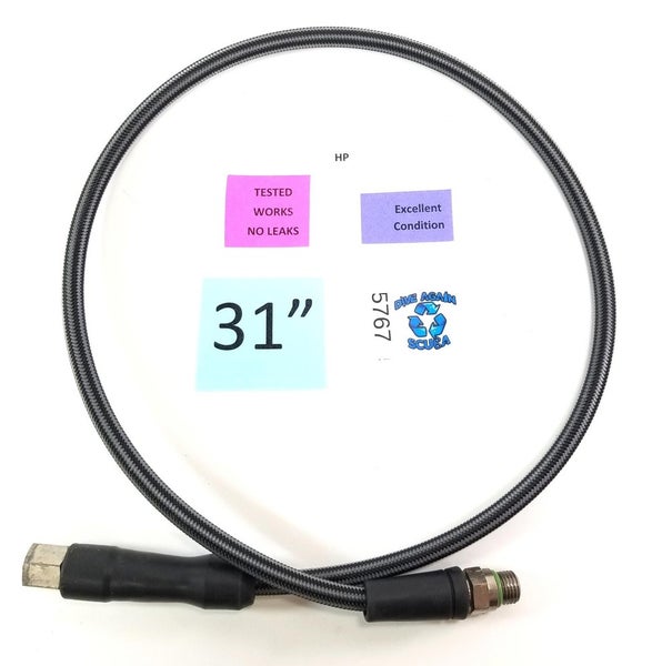 Suunto MiFlex HP High Pressure Carbon HD Hose 32" Braided Cobra XS Scuba   #5767