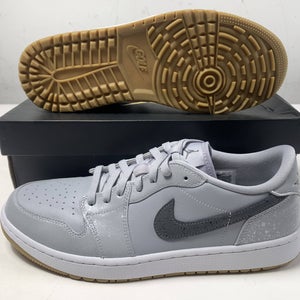 Air Jordan 1 Low G Athletic Shoes Grey Men's SZ 12 (DD9315-006)