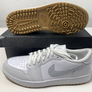 Air Jordan 1 Low G Athletic Shoes White Men's SZ 12 (DD9315-111)