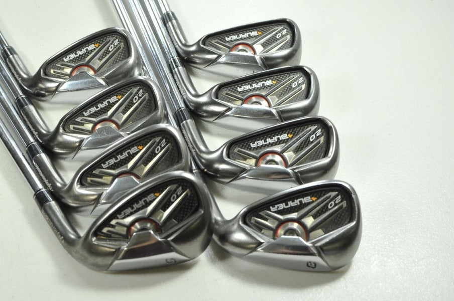 TaylorMade Burner 2.0 5-PW,AW,SW Iron Set Regular Flex RH NS Pro Steel # 204417